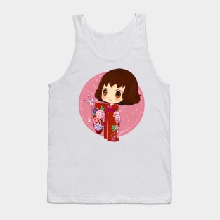 Origami Day - chibi origami girl japan Tank Top